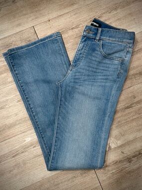 Express Light Blue Wide Leg Jeans